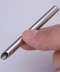 Pro Grade Surgical Steel Piercing Receiver Tube Kit 70mm Long 6Pcs Mix Sizes For Receiving Piercing Needles Body Jewelry Microblading Tools Autoclavable Safe, stainless tube held by hand