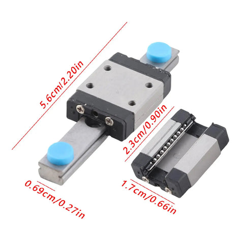 Miniature Linear Rail 7mm Wide Slide Block For 3D Printer And CNC Machines Great For Tiny Rigs And Small Builds Lightweight Low Friction Bearing Steel Track Kit For Precise Motion