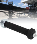Top Shelf Steel Trailer Axle Wheel Hanger Wet Bolt With Easy Grease Zerk And Bulletproof Locknut, heavy duty bolt in focus.