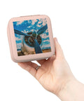 Aviation Inspired Jewelry Travel Case Pink Interior Purse Friendly Compact 4x4x2 Inch Size With Plush Lining Safeguards Rings