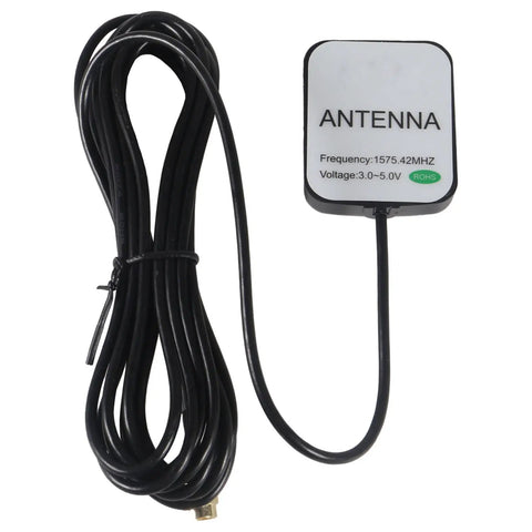 Active GPS Antenna With SMA Male Connector For Car Stereo And Navigation Systems, Waterproof, 3 Meter Cable, Magnetic Mount
