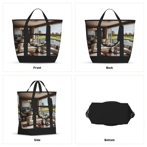 Golf Yacht Club Inspired Travel Tote Bag For Women Dope Large Capacity Insulated Waterproof Tote with interior yacht graphic