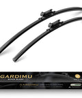 Premium Front Windshield Wiper Blades For Mercedes Benz Sprinter Two Piece All Season Road Hardened Set displayed on box.