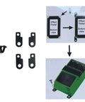 Heavy Duty Guitar Effects Pedal Mounting Kit With Metal Brackets And Screws Universal Pedalboard Hardware For All Effects Pedals 4 Sets