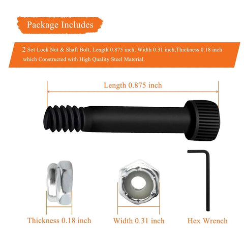 Two Pack Replacement Auger Motor Shaft Nut And Bolt Kit 74072 For Traeger Pit Boss Z Grills Rec Tec And Most Wood Pellet Grills