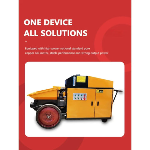 Beefy Trailer Mounted Hydraulic Concrete Pump With High Flow For Nonstop Material Delivery In Commercial Buildings, side view