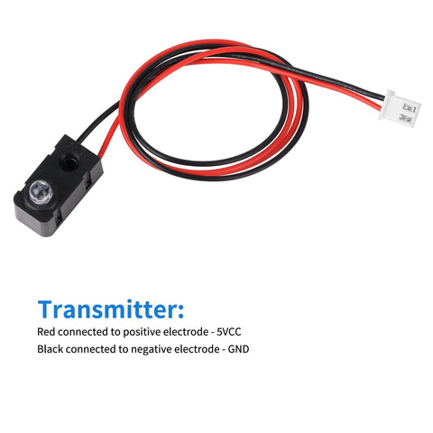 2Pcs Pro Grade IR Break Beam Sensor Through Beam Photoelectric Switch 5mm LED Counting Module transmitter with 30cm cable