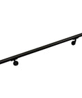 Sturdy Aluminum Handrail Kit For Indoor And Outdoor Stairs 3 Feet, Wall Mounted With Mounts, Black Sand Finish