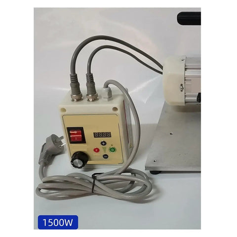 Compact Workhorse 1500W Brushless Belt Sander control panel with speed dial and power switch for woodworking tasks.