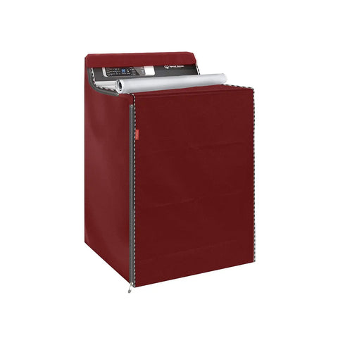 Red Two Pack Waterproof Washer And Dryer Covers With Zipper For Front Load And Top Load Machines