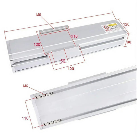 Go-To Heavy Duty Linear Stage Table With Four Inch Stroke For CNC Motion, Beefy 1605 Ball Screw, Fully Enclosed, Waterproof