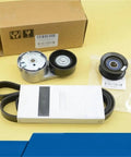 Heavy Duty Belt Tensioner Idler Pulley Kit For Dodge Grand Cherokee 5281374AA 5281266AA 5281301AA Fits Chrysler Engines set with pulleys and belt