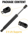 Close-up of 2-pack Front Hood Lift Support Shocks for Ford Explorer and Sport Trac 1995 to 2005 4067 Gas Spring Strut Rod Replacement
