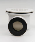 Low Profile Shower Base Drain With Perforated Strainer 1.5 Inch Side Outlet PVC Drain For Trap And Drain Assembly