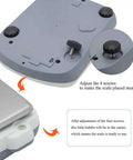 Pro Grade Digital Precision Balance 5000g By 0.01g Lab Scale adjustable screws close-up with stabilizing components