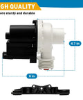 Side view of a Washer Drain Pump Replacement Kit Direct Fit No Hassle With Premium Quality Build Easy Install For 137221600