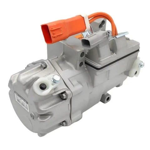 ES34C Air Conditioning Compressor Pump Delivers Serious Cold Air Blast For Tesla Model S 2014 durable aluminum housing side view