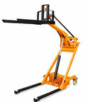 Heavy Duty Electric Pallet Stacker Lift 170cm Foldable Design 500-700kg Capacity Smooth Electro-Hydraulic Raise for efficient lifting.