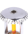 Close-up of Two Pack Upright Copper Fire Sprinkler Heads Deliver Real Deal Fire Safety With Quick 135F Activation Solid Half Inch Threads.