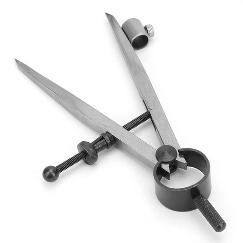 Reliable Smooth Operator Adjustable Rotating Craft Tool Wing Divider Line Scriber Drawing Compass for precise metal layout.