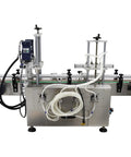 Automatic Liquid Filling And Bottle Capping Sealer Machine Desktop Four Head Magnetic Pump Adjustable Speed Conveyor Belt smooth operation with stainless steel chassis.