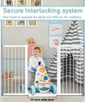 Extra Tall Baby Gate Stand 38 Inch Tall Adjustable Wide 25.59 To 84.64 Inch Metal Walk Through Gate For Doorways And Stairs