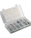 250 Piece Stainless Cotter Pin And Hairpin Kit With Spring Retaining Pins, Clip Pins For Auto Repair, DIY Projects, And Mechanical Maintenance. Open case