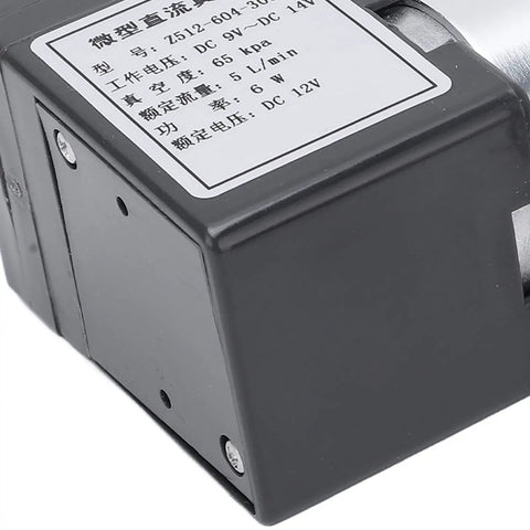 Dc 12V Mini Vacuum Pump With Quiet Operation Oil-Free Design For Sampling Instruments. High Performance Micro Diaphragm Air Compressor Aluminum Body Suction Pump For Gas Analysis And Lab Equipment.