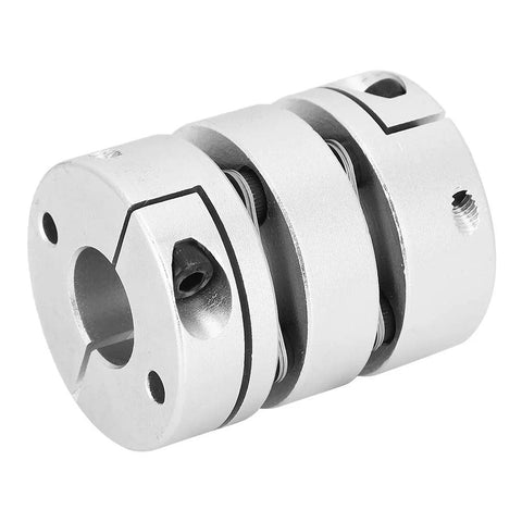 Aluminum alloy shaft coupling sleeve adapter, 39x50-16x16, silver, for high-power motor drives