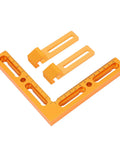CNC Workpiece Positioning Fixture Kit With T Slot Perforated Tables And Woodworking Vise Clamps detail view on white background.