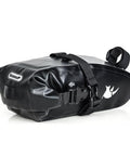 Waterproof Under Seat Saddle Bag For Bike With 1.5L Capacity, Rainproof MTB And Road Bike Seat Bag with buckle and strap, side view