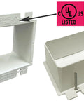2-Gang Electrical Box Extender BE2 For Standard Switches, Outlets, And Receptacles, Non-Metallic UL Listed, side view