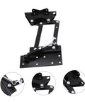 Heavy Duty Coffee Table Lifting Frame With Retractable Hydraulic Lifter showing black lifting hardware with multi-angle views.