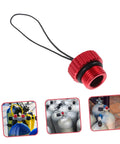 Red Scuba Tank Valve Cap Protector Keeps Dust and Debris Out Red Color Pro Grade Plug for Air and Gas Valve with strap