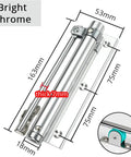 Adjustable Aluminum Alloy Door Closer With Spring Action Soft Close Must Have Heavy Duty Door Hardware Bright Chrome 40Kg