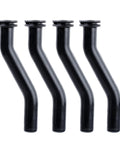 Rugged Vacuum Pump Hose 596163 Replacement 4 Pack for small gasoline engines and lawn mowers, rubber hoses on white background