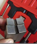 Close-up of Pro Grade Thread Repair Tool Kit For Cars Fix Half Shaft Sleeve Threads And External Bolt Issues With Adjustable Range