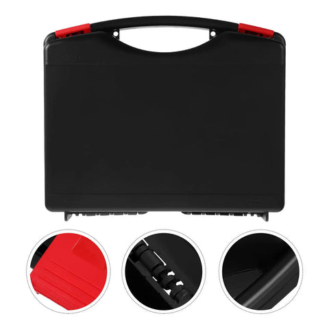 Badass Plastic Toolbox With Ergonomic Handle Designed For Mechanics And Handymen Who Demand Durability Compact Gear Slinger for trucks, top view.