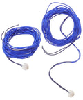 Dual Pack Pro Gear Electric Epee Wire Replacement Set For Fencing with blue wires and insulated tips.