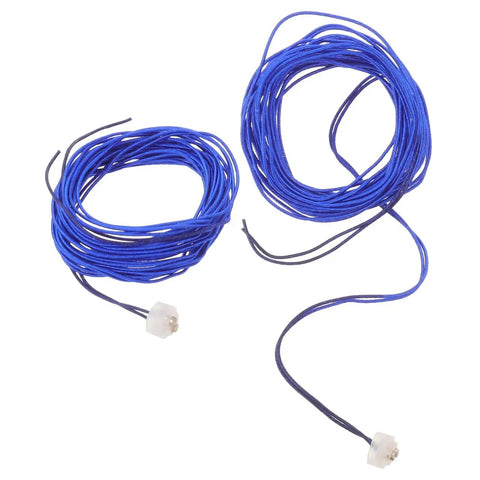 Dual Pack Pro Gear Electric Epee Wire Replacement Set For Fencing with blue wires and insulated tips.