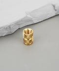 Heat Set Inserts M5 Brass Knurled Threaded Inserts 5x10x7mm for Plastic on gray surface