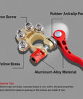 Four Way Battery Terminal Connectors For SAE JIS Type A Posts Quick Release Top Post Clamps With copper tinned and anti-corrosion shield