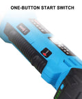 Close-up of the Beast 300W Foam Cutter handle with one-button start switch