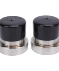 2 Pack Trailer Bearing Protectors 2.441 Inch Diameter Stainless Steel Aluminum Alloy Wheel Bearing Guards For Boat Trailers Auto Check Grease Level Design Lets You See Lubricant Quick And Clear
