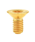 10 Pcs Titanium Countersunk Torx T10 M3 Bolts Set With Flat Head Gold Finish Lengths 6Mm 8Mm 10Mm 12Mm 15Mm 18Mm 20Mm Grade 5 6AL-4V Titanium Alloy Corrosion Resistant High Strength Screws