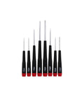 Eight Piece Slotted And Phillips Screwdriver Set With Rugged Canvas Pouch Precision Chrome Vanadium Molybdenum Tips Easy Spin Cap