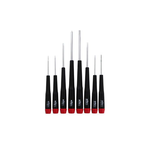 Eight Piece Slotted And Phillips Screwdriver Set With Rugged Canvas Pouch Precision Chrome Vanadium Molybdenum Tips Easy Spin Cap