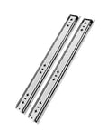 Heavy Duty Drawer Slide Rails 53mm 400mm Full Extension Ball Bearing, 260Lb Load Capacity, shown as a pair of metal slides.
