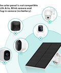 5W Solar Panel For Outdoor Security Cameras 5V USB Charger Compatible With Rechargeable Battery Powered Cameras IP65 Waterproof