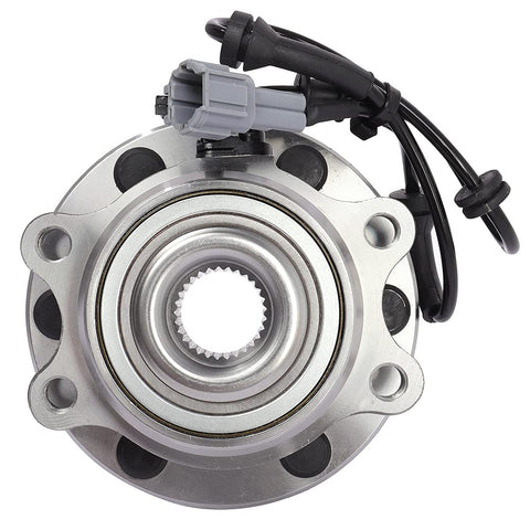 Front view of Front Wheel Bearing And Hub Assembly With Wheel Speed Sensor For 2005 To 2015 Frontier, Pathfinder And Xterra